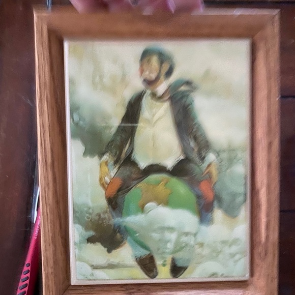 Robert Owen TOP OF THE WORLD hobo clown art - Picture 2 of 10